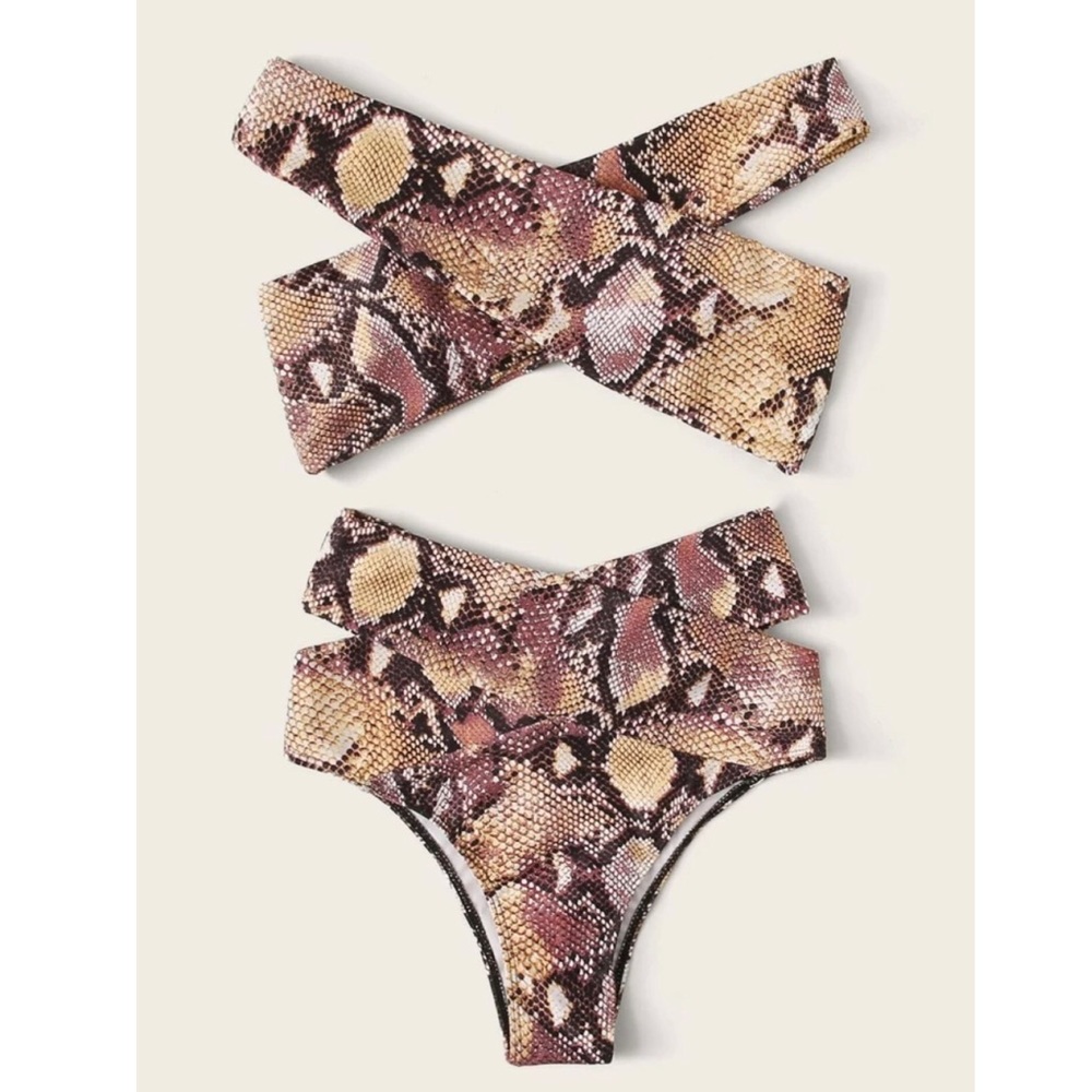 Snakeskin bikini